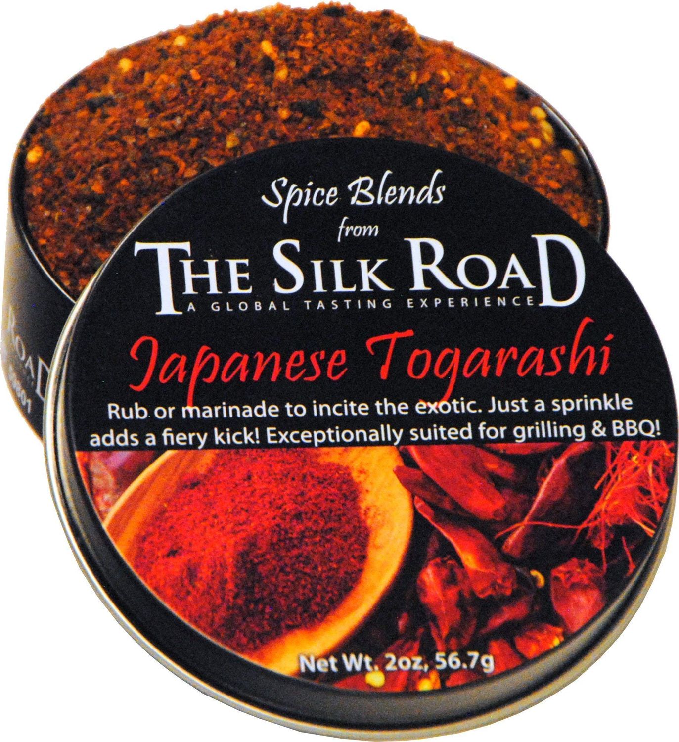 Japanese Togarashi Spice Blend from The Silk Road Restaurant &amp; Market (2oz), No Salt | All Natural Japanese Seasoning | Vegan | Gluten Free Ingredients | NON-GMO | No Preservatives