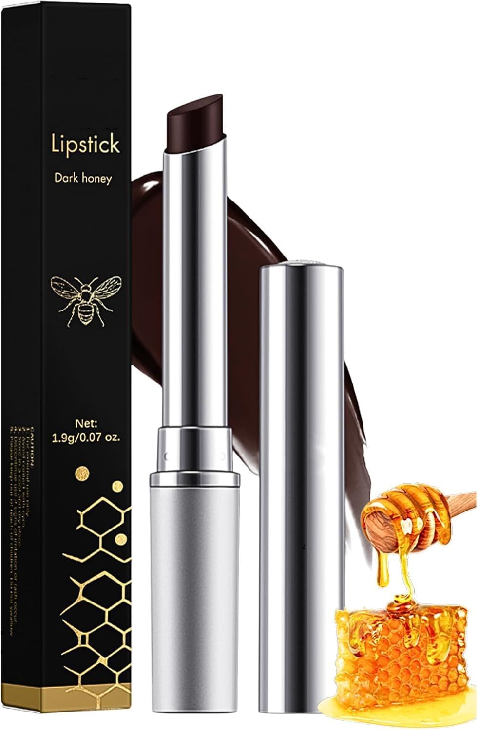 Dark Honey Lip Balm - Tinted Lip Balm - Long-Lasting Moisturising Lip Products - Lip Care for Repairing Lip Lines and Prevents Dry Cracked - Holiday Essentials for Women