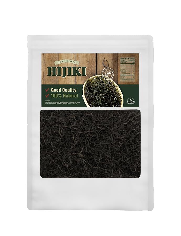 Dried Korean Seaweed Hijiki 6oz. Source of Fucoidan Vegan friendly Super Food/product of korea