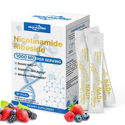 HEALOADING Liquid NAD Supplements for Women: Nicotinamide Riboside Resveratrol Supplements 1000MG with PQQ, NAD Supplement Strawberry Flavor Drink for Support Skin Aging, Energy and Focus - 30 Sticks