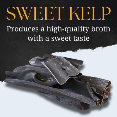 Hokkaido Sweet Kelp, Natural Umami, Wild Kombu from Hokkaido | No preservatives, No additives, Non-GMO | 3.5oz (100g) by SUI of Tokyo