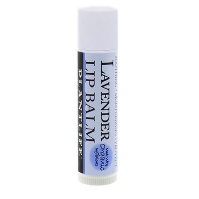 Plantlife Lavender Lip Balm - Organic Made with Beeswax, Calendula &amp; Chamomile - Soothing Balm for Chapped Lips - Moisturize Lips &amp; Works on Minor Cuts - Made in California