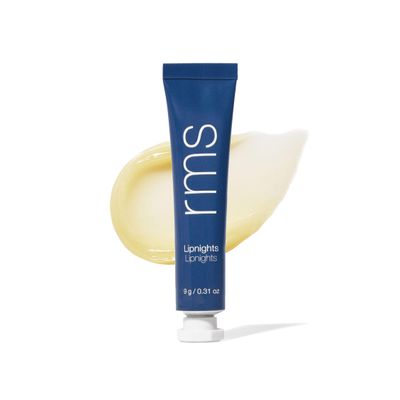 RMS Beauty Lipnights Overnight Lip Mask - Barrier Repair Hydrating Lip Balm, Vanilla, Coco Butter &amp; Shea Butter, Overnight Mask