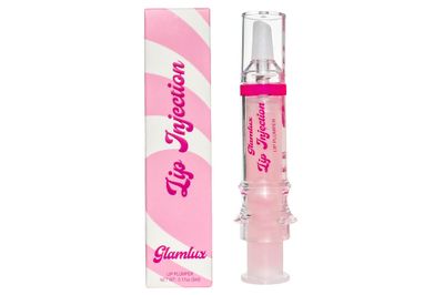 Glam Lux Lip Injection Fake A Lip Flip! (Juicy Drip) Plumping Gloss, Lip Plumping Booster Syringe Fuller Lips Instantly, Natural Lip Enhancer, Ultra Hydrating &amp; Volumizes, Plump &amp; Pout Girls &amp; Women