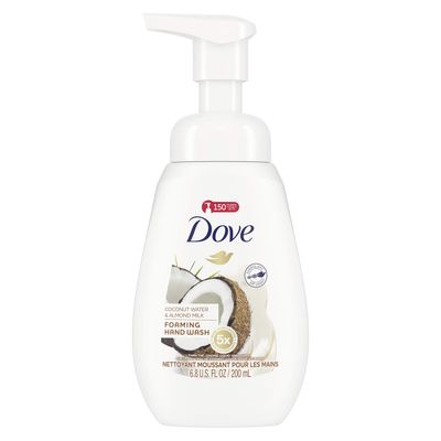 Dove Foaming Hand Wash Coconut Water &amp; Almond Milk Effectively Washes Away Bacteria While Nourishing Your Skin 6.8 oz