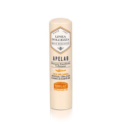 Helan Linea Dolcezza - Apelab Lip Balm in Stick with Shea Butter, Beeswax &amp; Propolis Against Chapping - Lip Repair from Sun &amp; Cold, Soothing and Moisturizing Action for Lip Care Made in Italy, 4 fl oz