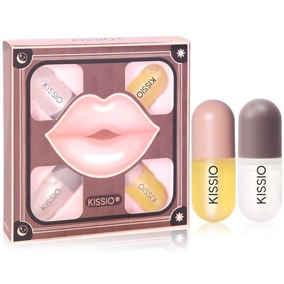 KISSIO Lip Plumper Set,Natural Lip Plumper and Lip Care,Lip Plumper Gloss,Lip Moisturizing,Day and Night Ues,4PCS Lip Plumper,Cruelty Free,5.5 ml4