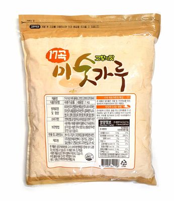 Minecook Mixed Roasted Misugaru 17 Grain Powder, 2.2 Pound (1kg) Substitute Meal Replacement Powder