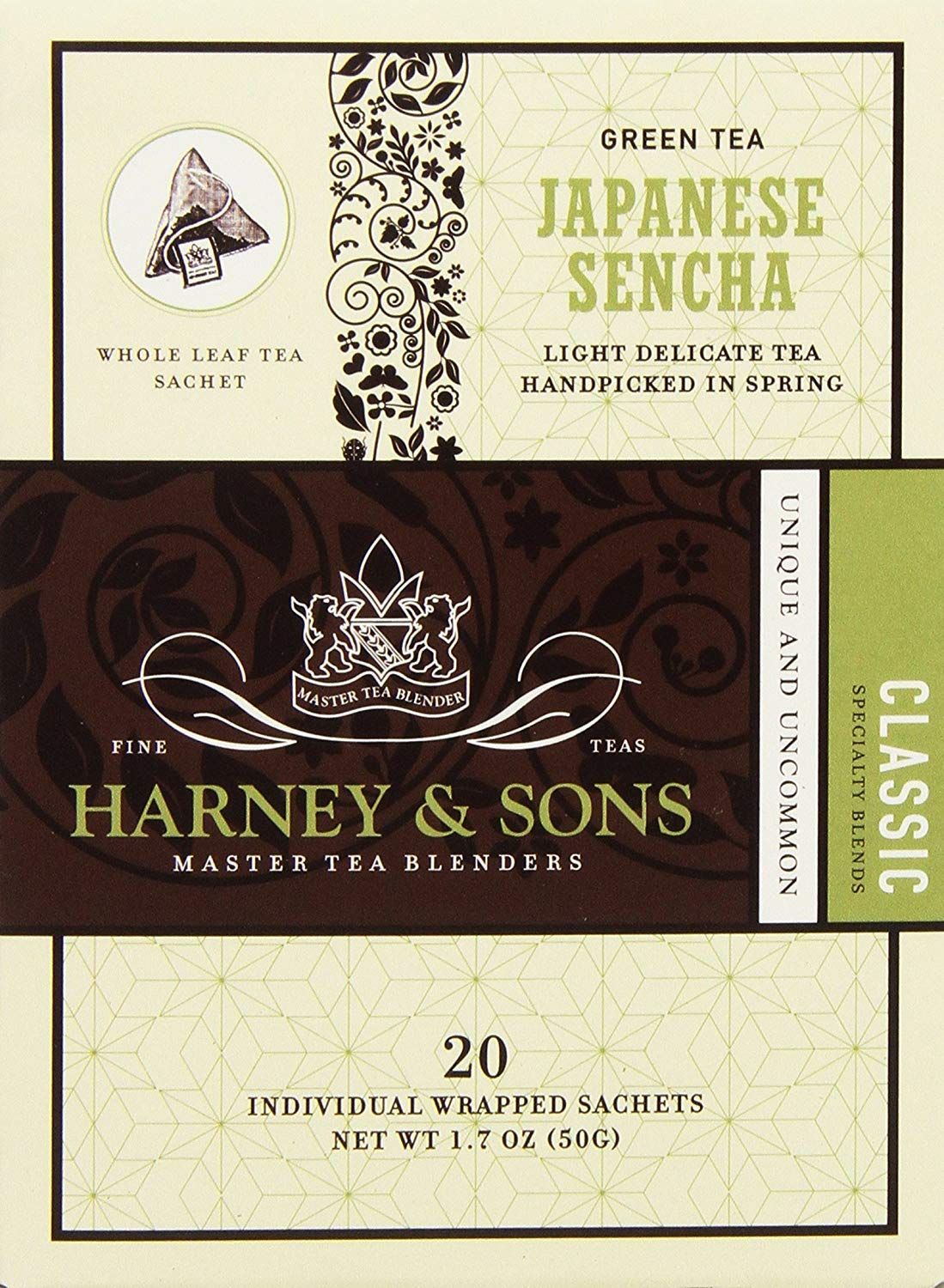 Harney &amp; Sons Green Tea, Japanese Sencha, 20 Count (Pack of 1)