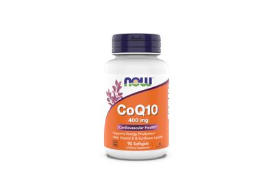 NOW Foods Supplements, CoQ10 400 mg, Pharmaceutical Grade, All-Trans Form Produced by Fermentation, 90 Softgels