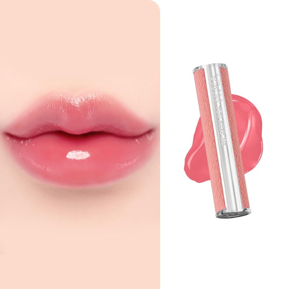 YNM Candy Gloss Balm 3g (08 BALLET PINK, 3g)(9 colors) K-beauty, Tinted, Color Lipstick Balm, Glossy, Moisture, korean, Jello lips, Non-Sticky and Long-lasting