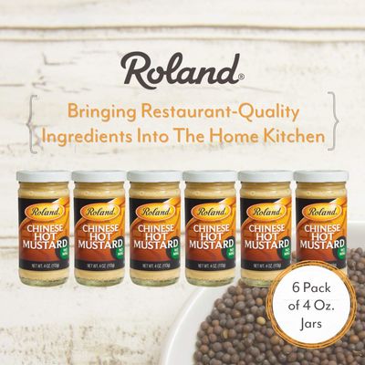 Roland Foods Chinese Hot Mustard, 4 Ounce Jar, Pack of 6