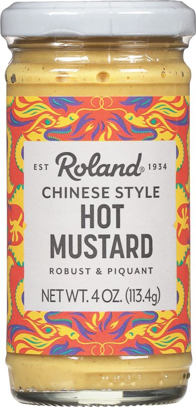 Roland Foods Chinese Hot Mustard, 4 Ounce Jar, Pack of 6
