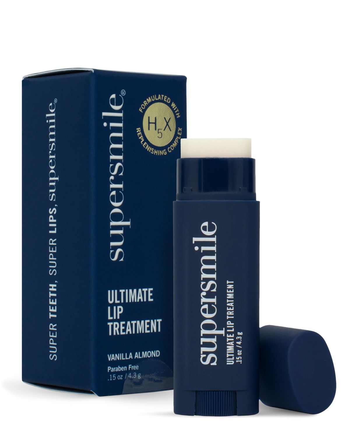 Supersmile Ultimate Lip Treatment - Healing for Dry, Cracked Lips - Nourishing Lip Balm with Collagen &amp; Shea Butter - Hydrating Lip Plumper &amp; Soothing Lip Moisturizer