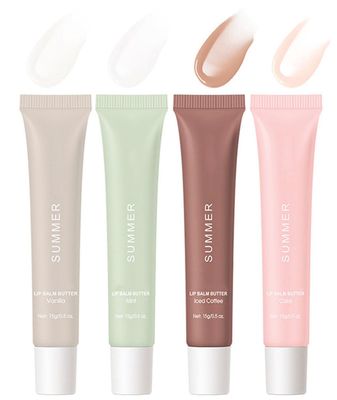 Summer 4Pack Special Lip Balms,Summer Day On Friday Lip Balms,Ultra-hydrating nourishing lip treatment with natural ingredients including shea butter and olive butter to soothe and soften dry lips