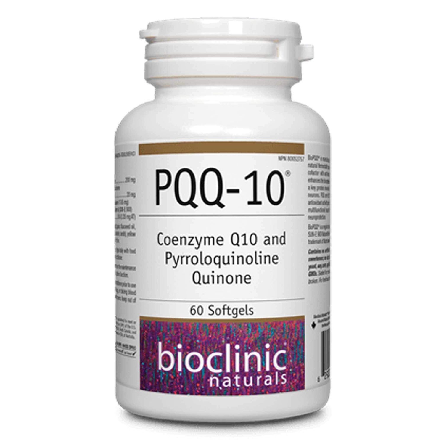 CerebroVital PQQ-10 60 Softgels - Bioclinic Naturals