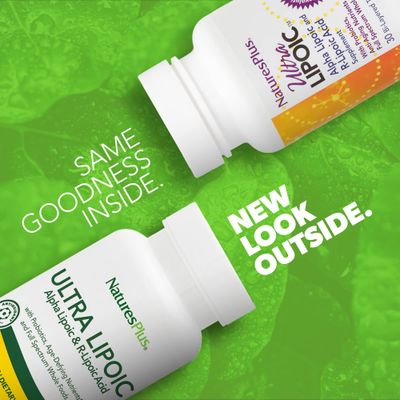 Natures Plus Ultra Lipoic - 30 Bi-Layered Tablets - Alpha Lipoic &amp; R-Lipoic Acid - Antioxidant Support - with Probiotics &amp; Age-Defying Nutrients - Gluten Free - 30 Servings