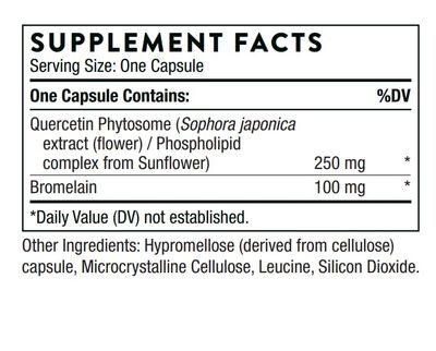 THORNE Quercetin Complex (Formerly Quercenase) - Nutritional Support for Seasonal Allergies - 60 Capsules - 60 Servings