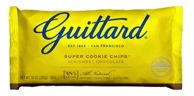 E Guittard Super Cookie Chocolate Chip, 10-Ounce (Pack of 4)