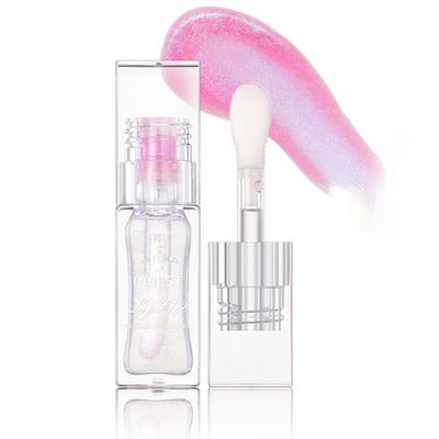 FYEBOO Magic Color Changing Lip Oil Ph, Glitter Lip Gloss, Upgraded Big Brush Head Moisturizing Lip Oil, Color Changing with Temperature, Moisturizing &amp; Sparkling ( 01, 0.3 Oz)