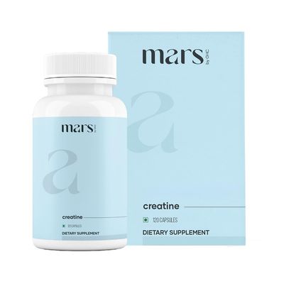 Mars Micronized Creatine Monohydrate Caps: Powered with Shilajit (120 N) | 100 Pure and Natural | Good Health Company (120 Count (Pack of 1))