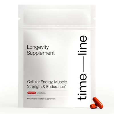 Timeline Mitopure Urolithin A Supplement - Clinically Proven Support for Healthy Aging and Cellular Renewal - Mitoceutical for Muscle Strength and Longevity - 60 Count Softgels