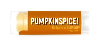 Hurraw! Pumpkin Spice Lip Balm: Organic, Certified Vegan, Cruelty and Gluten Free. Non-GMO, 100 Natural Ingredients. Bee, Shea, Soy and Palm Free. Made in USA