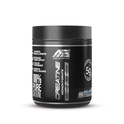 MB One Pharma-Creatine Monohydrate Micronized Powder-Amino Acid for Muscle Growth-100 Pure-Unflavored-Sugar and Gluten Free(60 Servings) 5g (5000mg) Vegan, Third Party Test for NSF