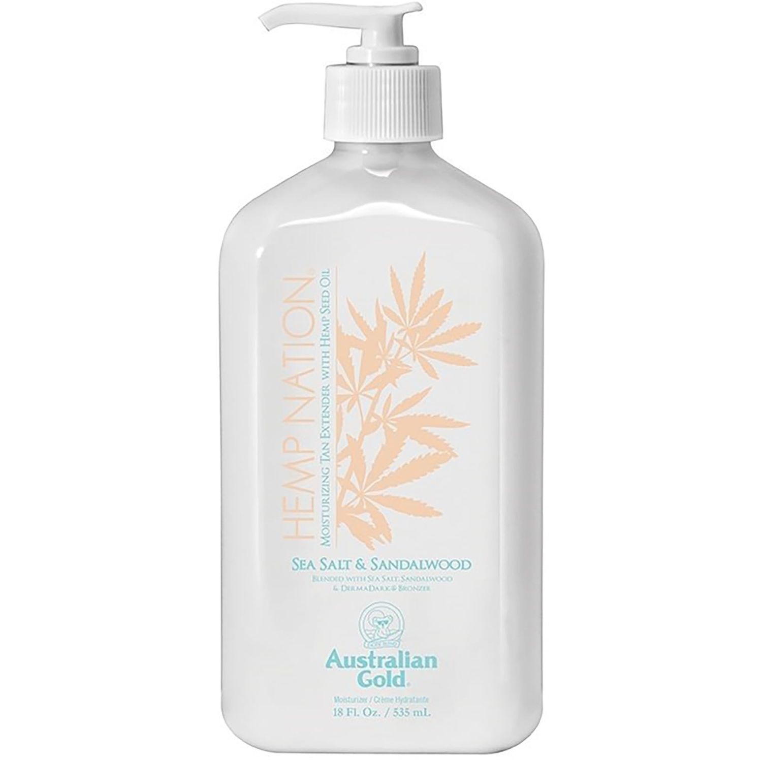 Hemp Nation SEA Salt &amp; Sandalwood (18 fl. oz / 535 mL), Moisturizing Tan Extender with Hemp Seed Oil