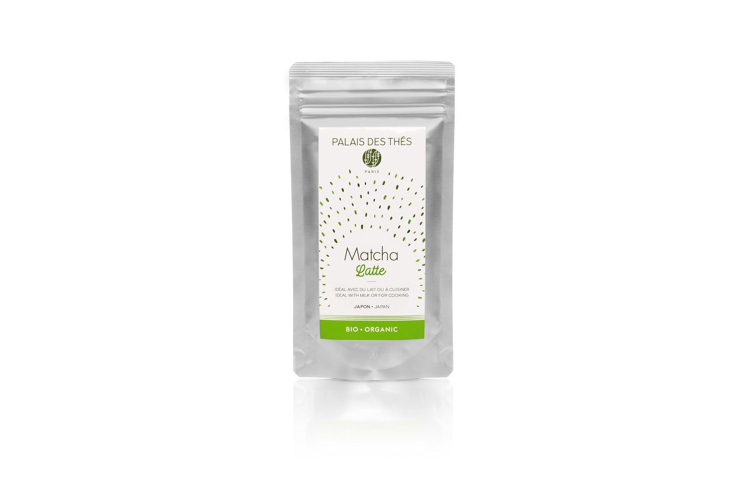 Palais des Ths - Organic Matcha Latte Mix - Premium Organic Japanese Green Tea Powder for Lattes, Smoothies, and Cooking - 1.75 oz Pouch