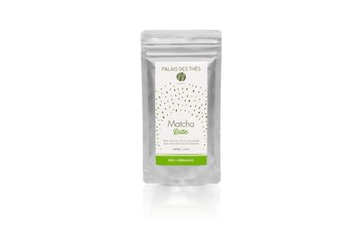 Palais des Ths - Organic Matcha Latte Mix - Premium Organic Japanese Green Tea Powder for Lattes, Smoothies, and Cooking - 1.75 oz Pouch
