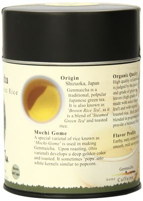The Tao of Tea, Genmaicha Green Tea And Toasted Rice, Loose Leaf, 3.5 Ounce Tin