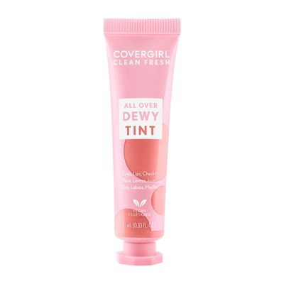 COVERGIRL Clean Fresh Dewy Tint 400 Dreamy Pink, 3-in-1 Tint, Blendable Color For Eyes, Lips &amp; Cheeks, 0.33 fl oz (Pack of 1)