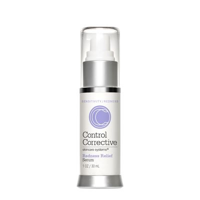 CONTROL CORRECTIVE Redness Relief Serum, 1 Oz - Botanical Extracts &amp; Skin Balancing Vitamins, Calms, Hydrates &amp; Strengthens Sensitive Skin, No Parabens Or Synthetic Dyes, Japanese Green Tea, Soothing