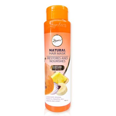 ANYELUZ Hair Mask with Banana and Fruit Extracts - For Dry and Damaged Hair, Restores Shine and Strength