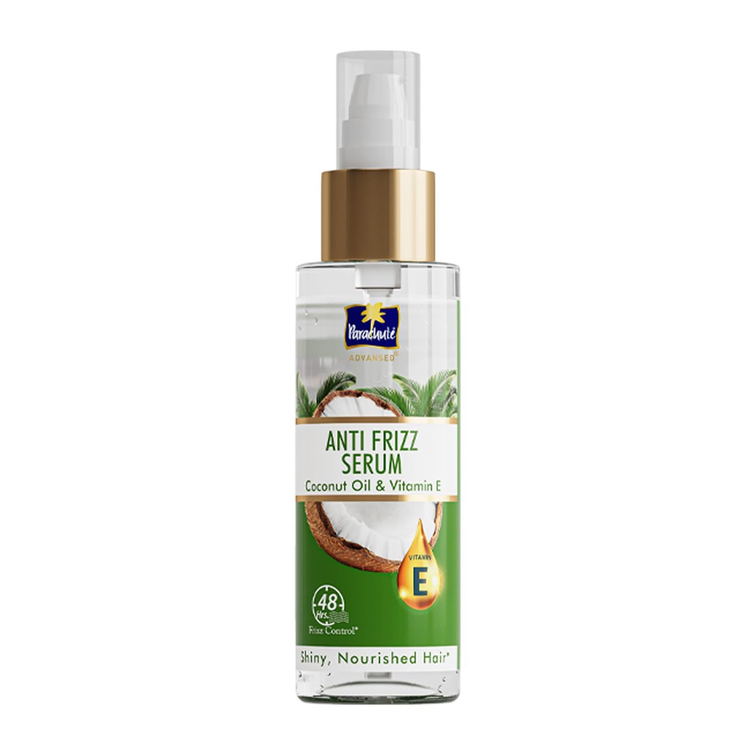 Parachute Advansed Anti-Frizz Hair Serum for Women with Coconut Milk &amp; Vitamin E| For 48 Hour Frizz Control| Repairs Damage &amp; Nourishes Hair| 6.7 Fl.oz.