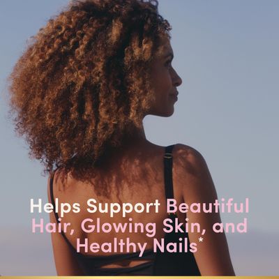 Natures Bounty Optimal Solutions Advanced Hair, Skin and Nails Pectin Gummies, 2x Biotin Per Serving, No Stick Gummy, Vegetarian Formula, Strawberry Flavor, 200 ct, 100 Total Servings
