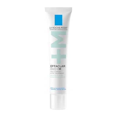 La Roche-Posay Effaclar DuoM Multi-Target Acne Treatment Cream with Salicylic Acid, Targets Blackheads, Whiteheads &amp; Stuborn Acne, Non-Comedogenic, Safe for Sensitive Skin, 1.35 Fl Oz