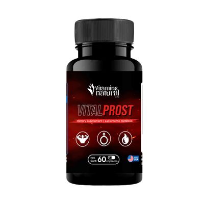 VITAMINS NATURAL CORP - Vital Prost - Saw Palmetto and Yohimbine for Prostate Health, Urinary Support, Energy Boost, Balance Hormone Levels - Natural Dietary Supplement for Men (60 Capsules)