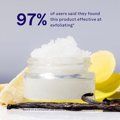 Three Ships Vanilla Lip Exfoliator - Vegan Lip Polish &amp; Moisturizer - As Seen on TV - Soothing, Hydrating &amp; Reviving Natural Lip Scrub for Dry, Damaged Lips, 15g