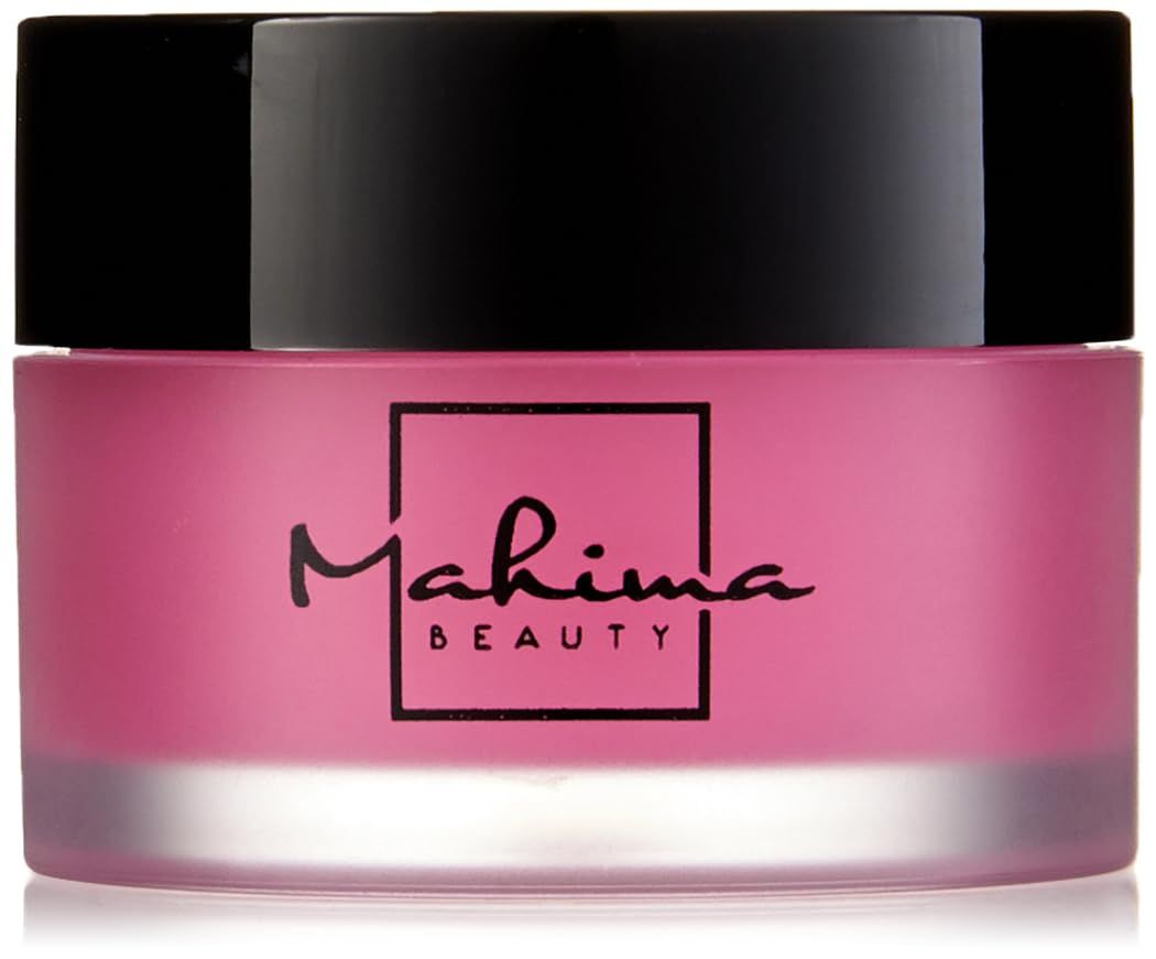 Mahima Beauty Rose Lip Mask formulated without gluten, parabens, phthalates, sulfates, or GMO. 0.38 oz.