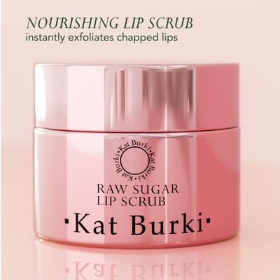 Kat Burki Sugar Lip Scrub Exfoliator. Moisturizer for Dry and Chapped Lips that Leaves Them Smooth and Soft, 1 fl. oz.