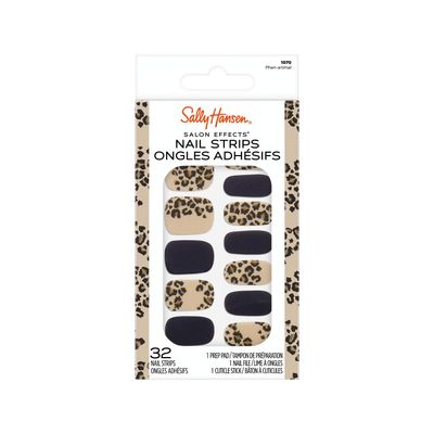 Sally Hansen Salon Effects, Phen-animal, Nail Strips, No UV Light Needed, No Dry Time, Long-Lasting, Non-Damaging, No Chipping