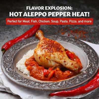 Eastanbul Aleppo Pepper (Extra Hot), 5.3oz, Aleppo Pepper Flakes, Pul Biber, Crushed Turkish Red Biber, Turkish Spice, Rich Flavor, Similar Hotness to Gochugaru Korean Chili Flakes, Cayenne