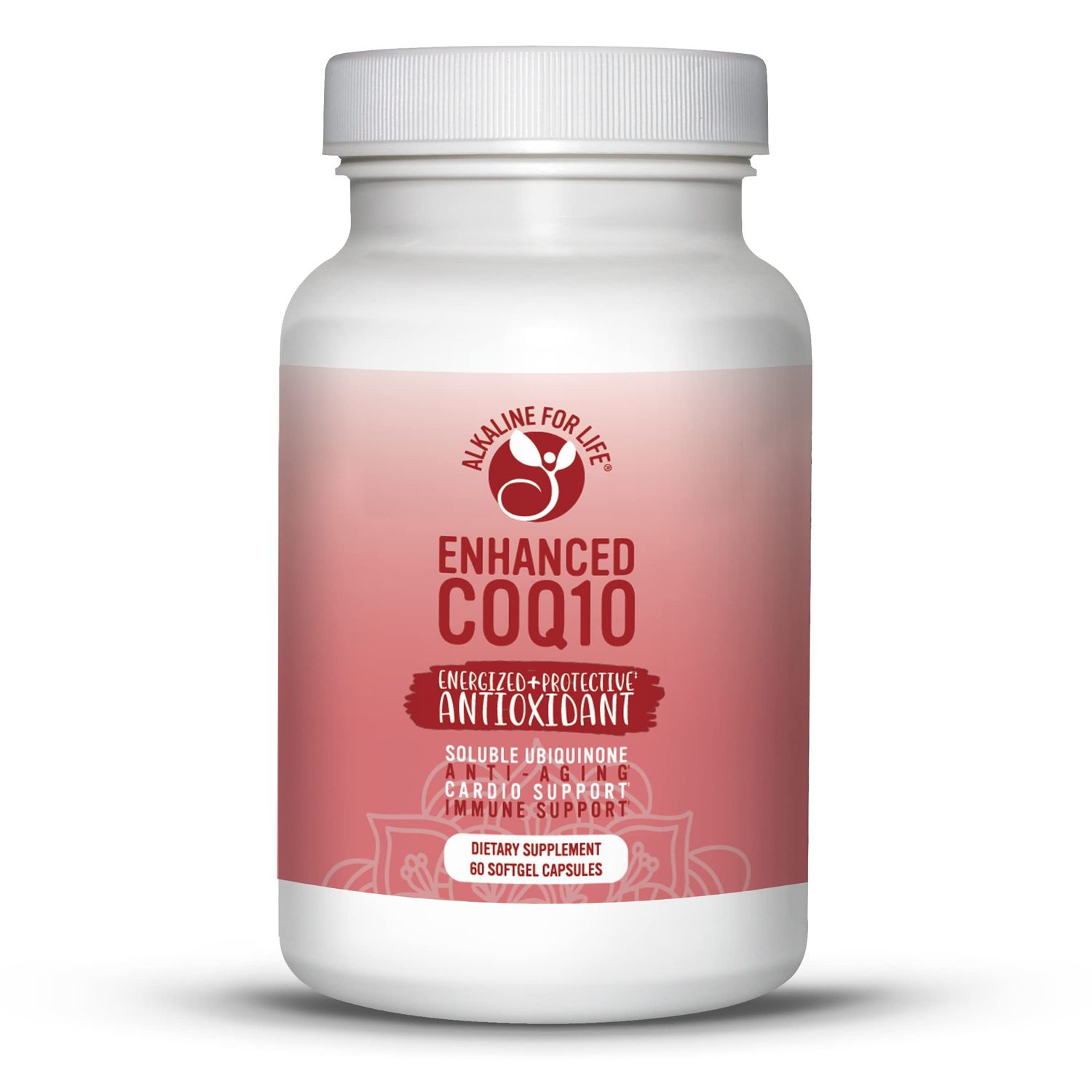 Enhanced COQ10 100 Mg of Pure Coenzyme Q10 Soluble Ubiquinone Antioxidant for Heart Health &amp; Energy Production Mitochondrial Supplements 60 Day Supply