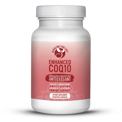 Enhanced COQ10 100 Mg of Pure Coenzyme Q10 Soluble Ubiquinone Antioxidant for Heart Health &amp; Energy Production Mitochondrial Supplements 60 Day Supply