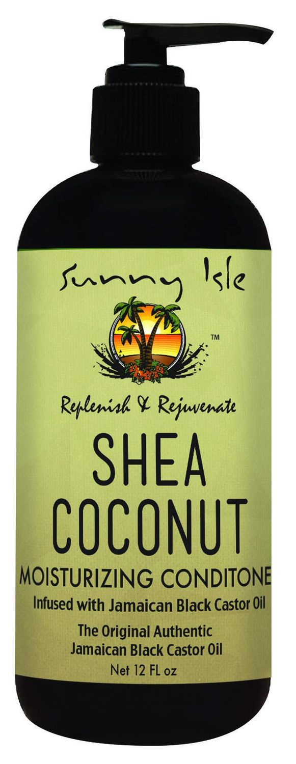 Isle Shea Coconut Moisturizing Conditioner 12oz (Pack of 2) | Infused with Jamaican Black Castor Oil | Curly Hair Conditioner | Quenches &amp; Softens Dry Curls, Waves, Coils | Paraben &amp; Sulfate-FREE