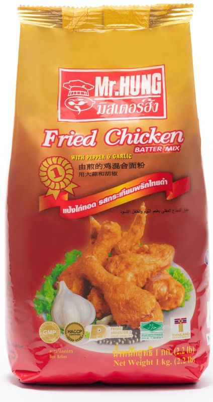 Mr.HUNG Fried Chicken Batter Mix Flour with Pepper &amp; Garlic (1KGx10BAGS)