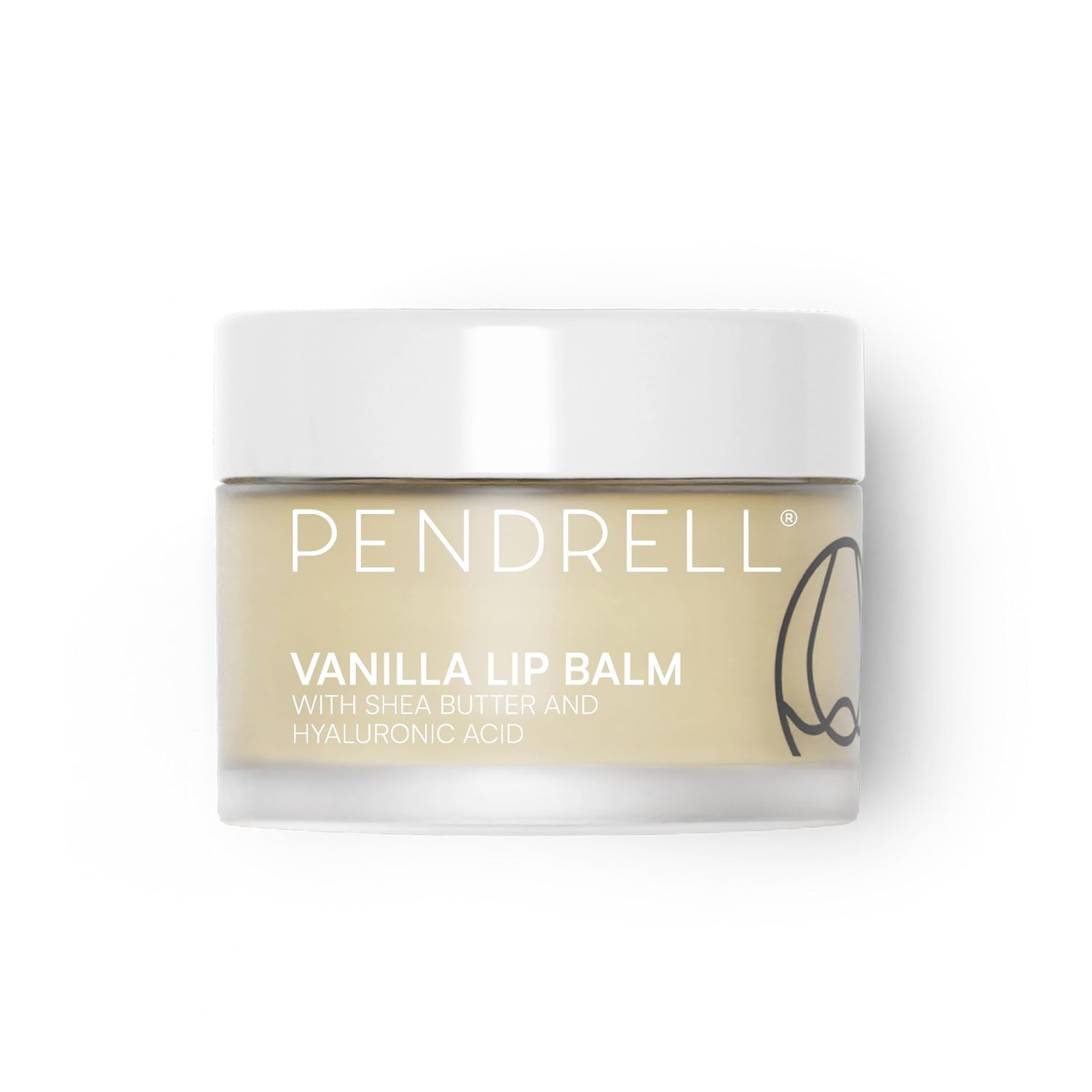 PENDRELL Lip Balm and Lip Mask (Vanilla) | Hydrating Lip Balm for Women with Hyaluronic Acid, Shea Butter &amp; Vitamin E | 1 Oz (30g)