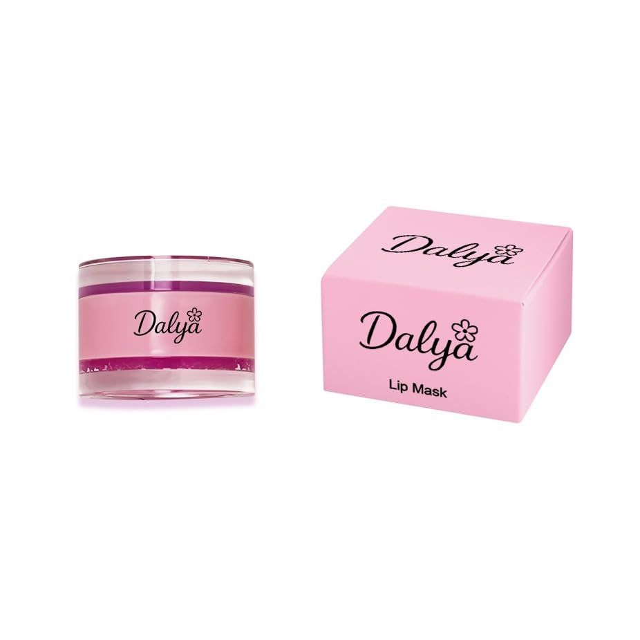Dalya 2-in-1 Lip Scrub &amp; Moisturizing Lip Mask - Pink Lip Care Set - Natural Hydration &amp; Exfoliation for Dry Lips